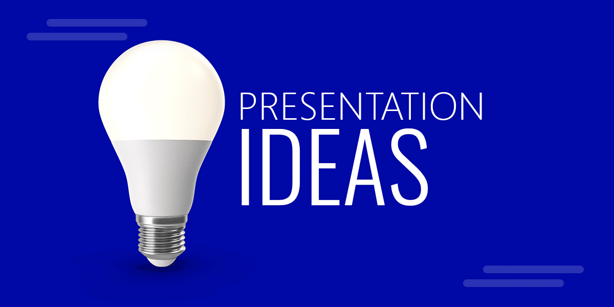 Collection of Business Presentation Ideas with a Light Bulb photo