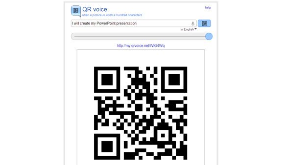 Qr Voice Generates Qr Code For A Synthesized Voice Message
