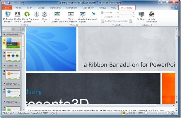 Presente 3D Add-in For PowerPoint