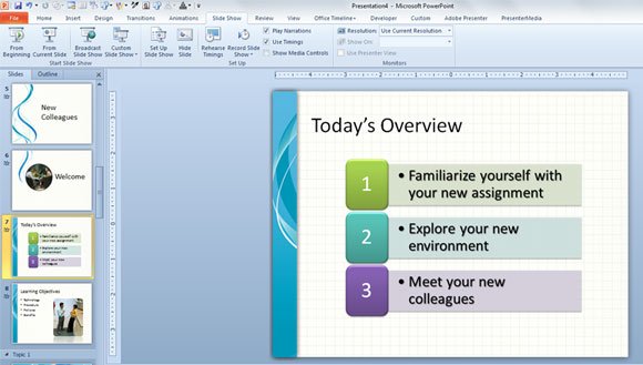 Free Training PowerPoint template employees within organization