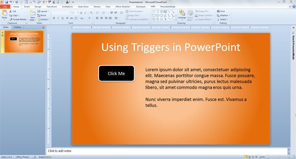 triggers powerpoint