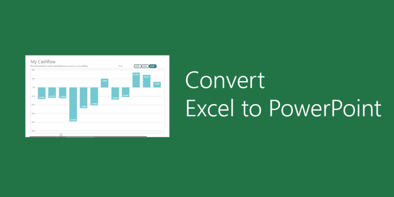 how to convert an excel spreadsheet into a powerpoint slide