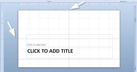 Using Drawing Guides in PowerPoint 2010