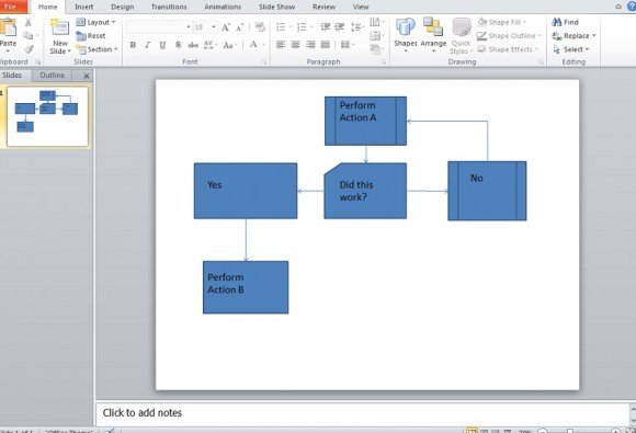 flow charts in powerpoint