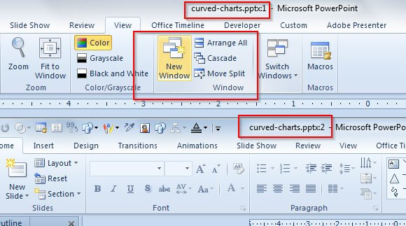 How to Edit a PowerPoint Presentation in Two Windows