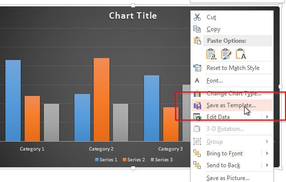 Save a Chart Template in PowerPoint 2013