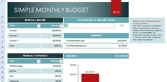 Monthly Budgeting Template from cdn.free-power-point-templates.com