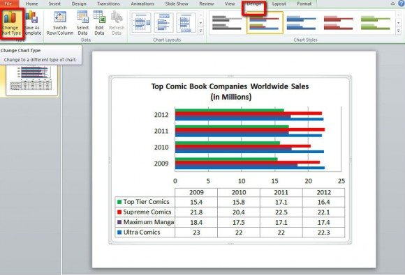 using excel powerpoint 2010 bar graphs