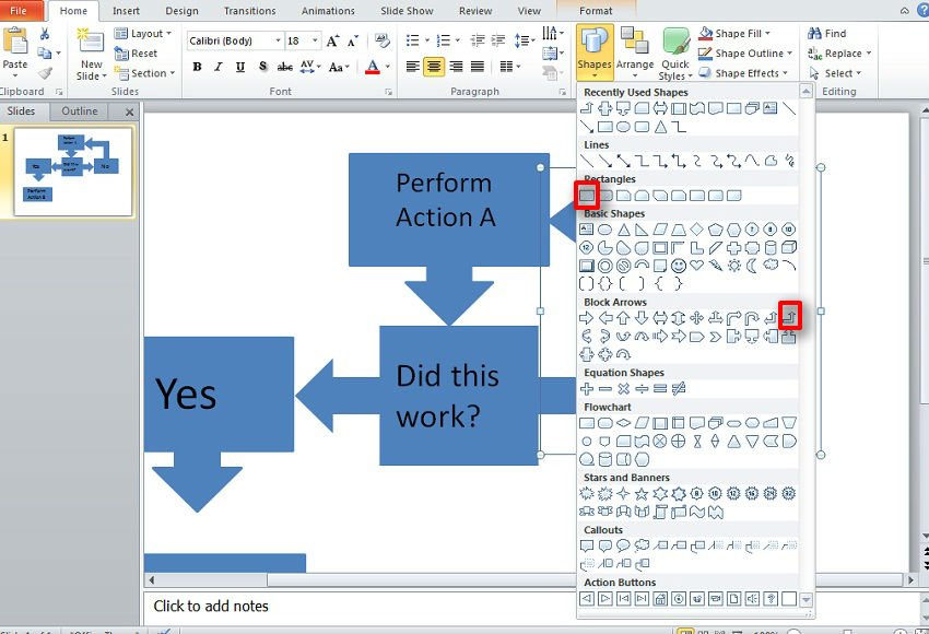 How To Make Flow Chart In Ppt