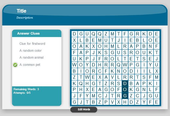 word search puzzle ppt