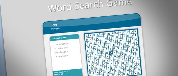 Word Search Game in PowerPoint using Adobe Presenter 8