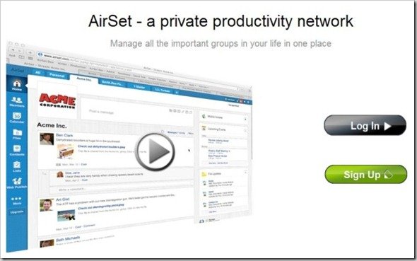 AirSet - AirSet - a private productivity network