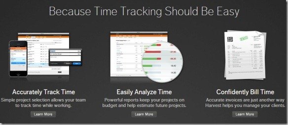 Harvest is a Simple Online Time Tracking Software