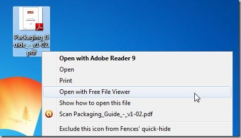 Open with FreeFileViewer