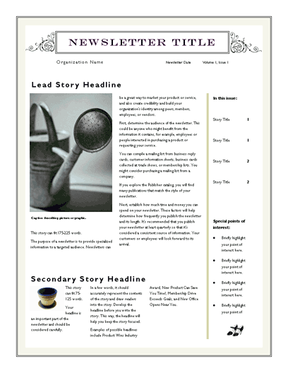 Microsoft Word Template Newsletter from cdn.free-power-point-templates.com