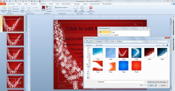 christmas powerpoint template background for presentations