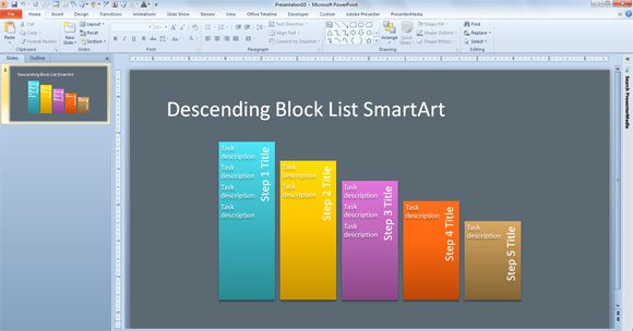 block lists powerpoint template