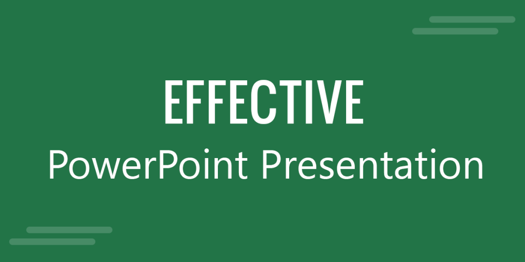 are powerpoint presentation effective