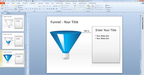 Free Editable Funnel Diagram for PowerPoint