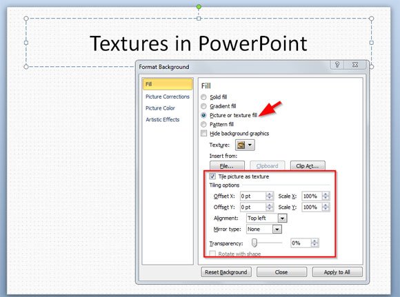 Textures for PowerPoint
