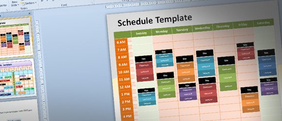 Free Editable Schedule Template for PowerPoint