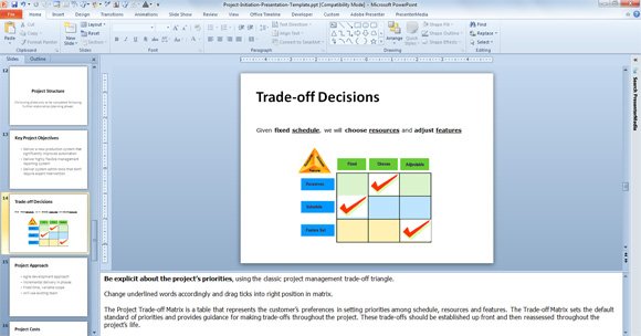 trade off decision diagram