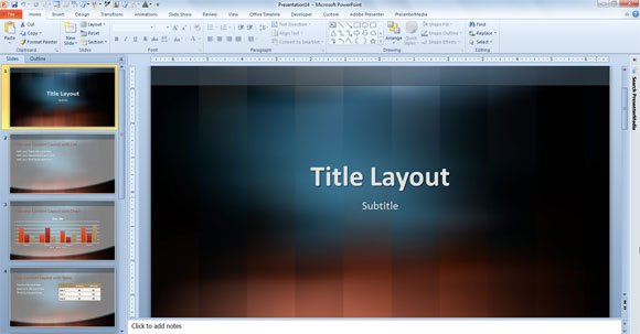 Free Vertical Lexicon Design Template for PowerPoint 2013