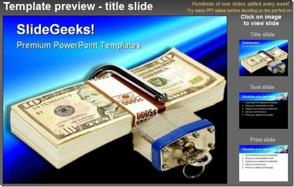 Finance Security Money PowerPoint Template