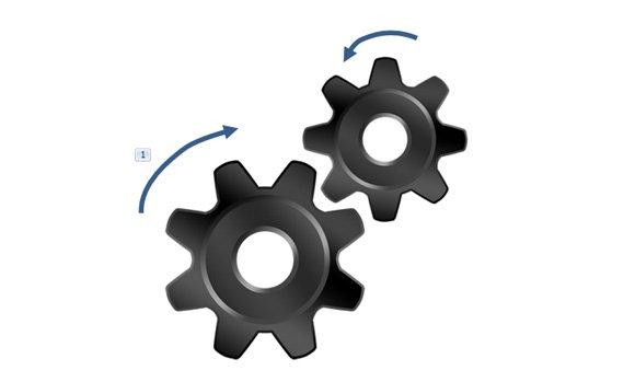 Animated Cogs in PowerPoint 2010 and 2013