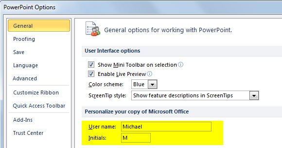 Personalize your copy of Microsoft Office