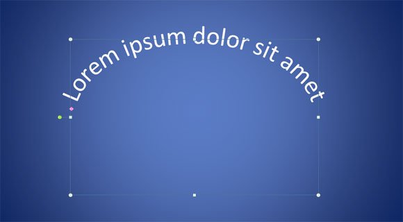 circular text powerpoint 2010
