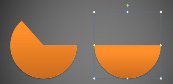 Drawing a Half Circle in PowerPoint 2010