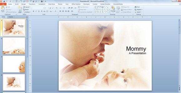 Baby & Mommy PowerPoint Templates