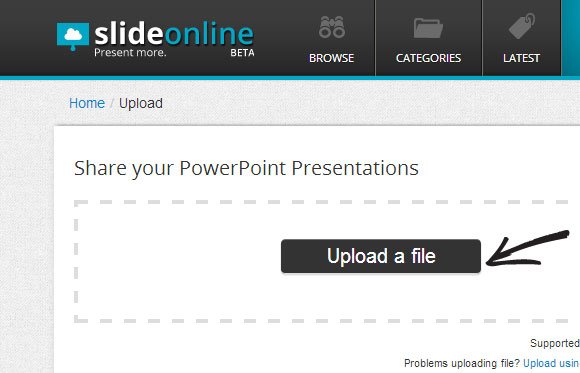 upload presentation online