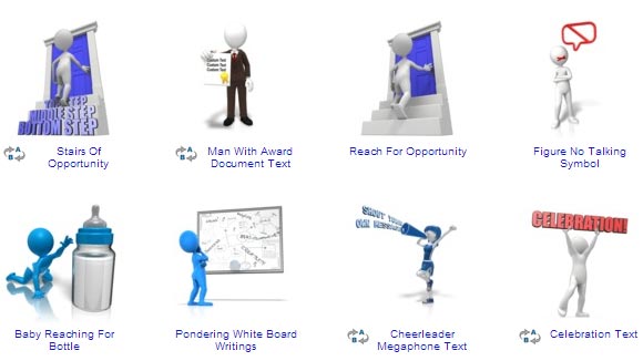 moving emoticons for powerpoint