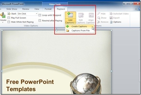 Add Subtitles To Video And Audio Files in PowerPoint With STAMP Add-in