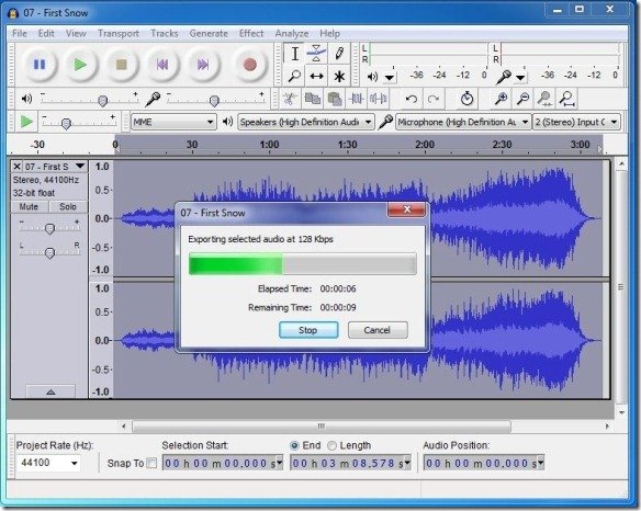 lyd Vedhæftet fil middelalderlig How To Use LAME Encoder To Export MP3 Files With Audacity Editor