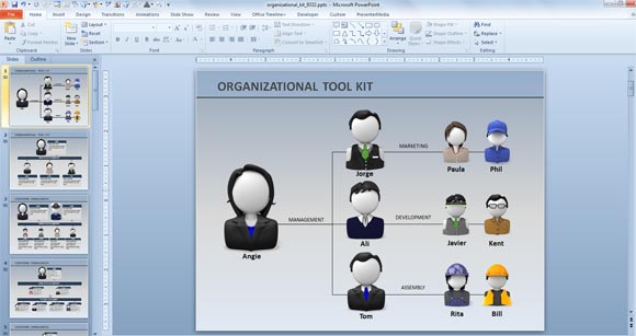 org chart animation powerpoint