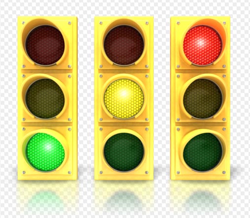 Stop Light Graphics for PowerPoint with transparent background