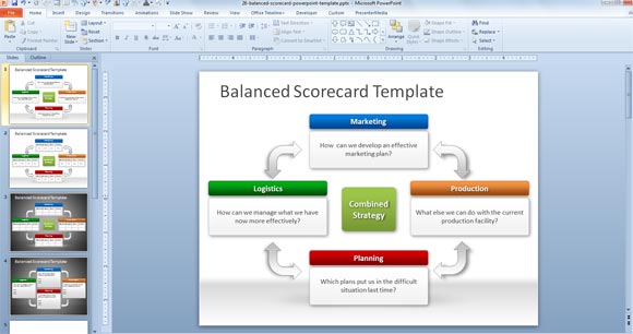 Free Balanced Scorecard PowerPoint Template