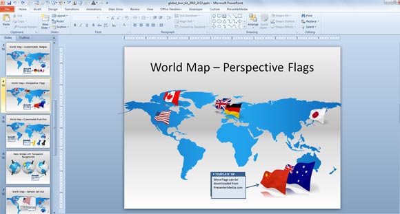 animated global powerpoint template