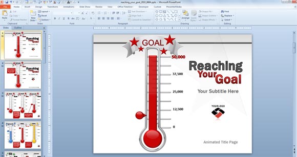goal chart template