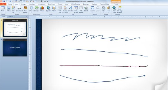 scribble tool powerpoint