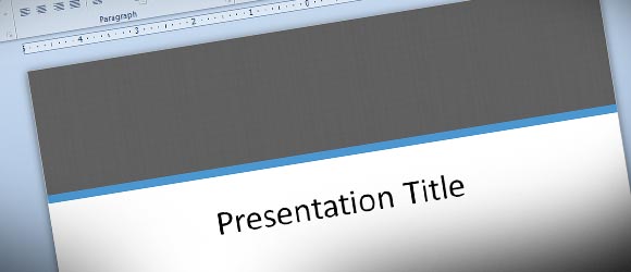 Formal PowerPoint Template with Texture Fill