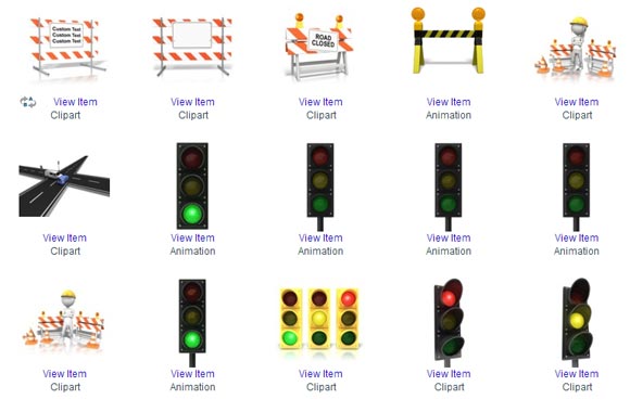 Traffic Lights Illustrations and Images for PowerPoint Presentations