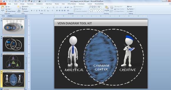 venn diagram example for PowerPoint presentations