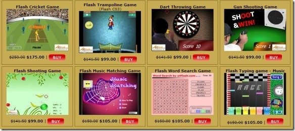A4 Flash Game Templates
