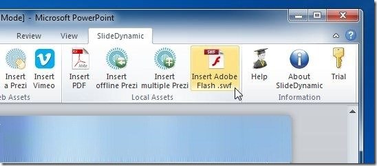 Insert SWF to PowerPoint - Insert Adobe Flash .swf files in PowerPoint with an add-in
