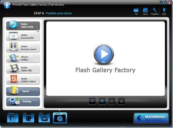 Save Flash Gallery