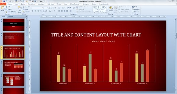 Free Radial Lines Template for PowerPoint 2013